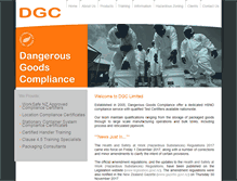 Tablet Screenshot of dgcompliance.co.nz